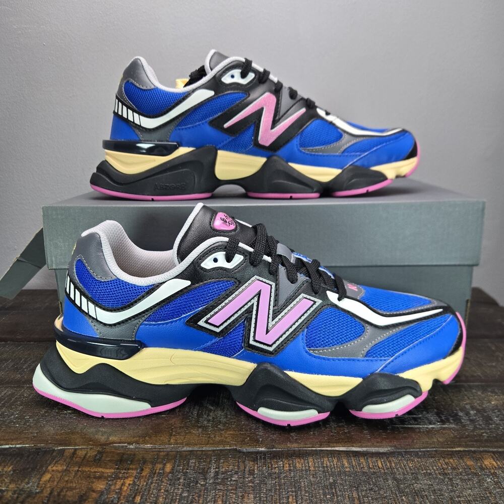 NEW New Balance 9060 Mens Size 11.5 Running Shoe Blue Real Pink Black U9060BPO